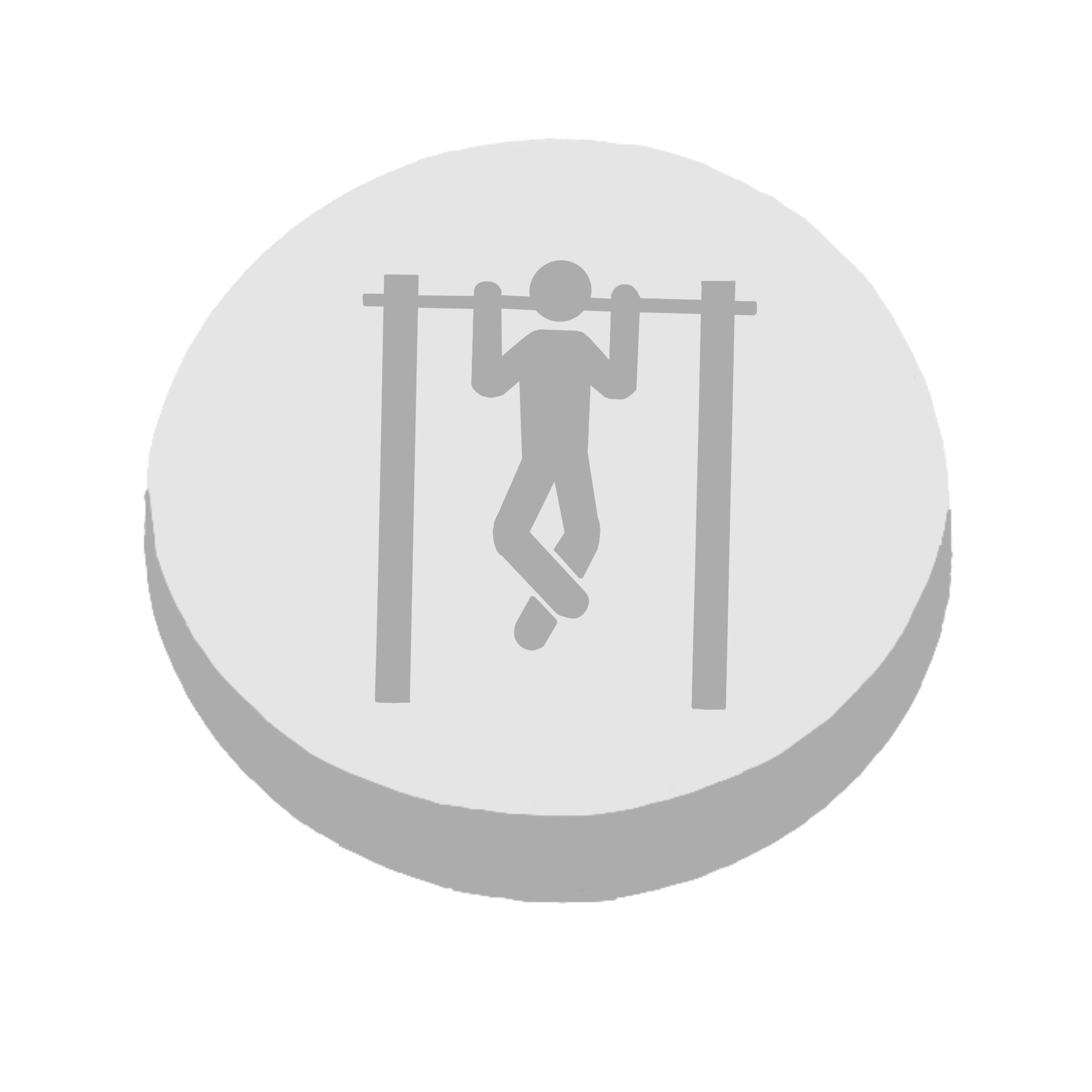 Locked path icon for a pull workout, shown in gray.