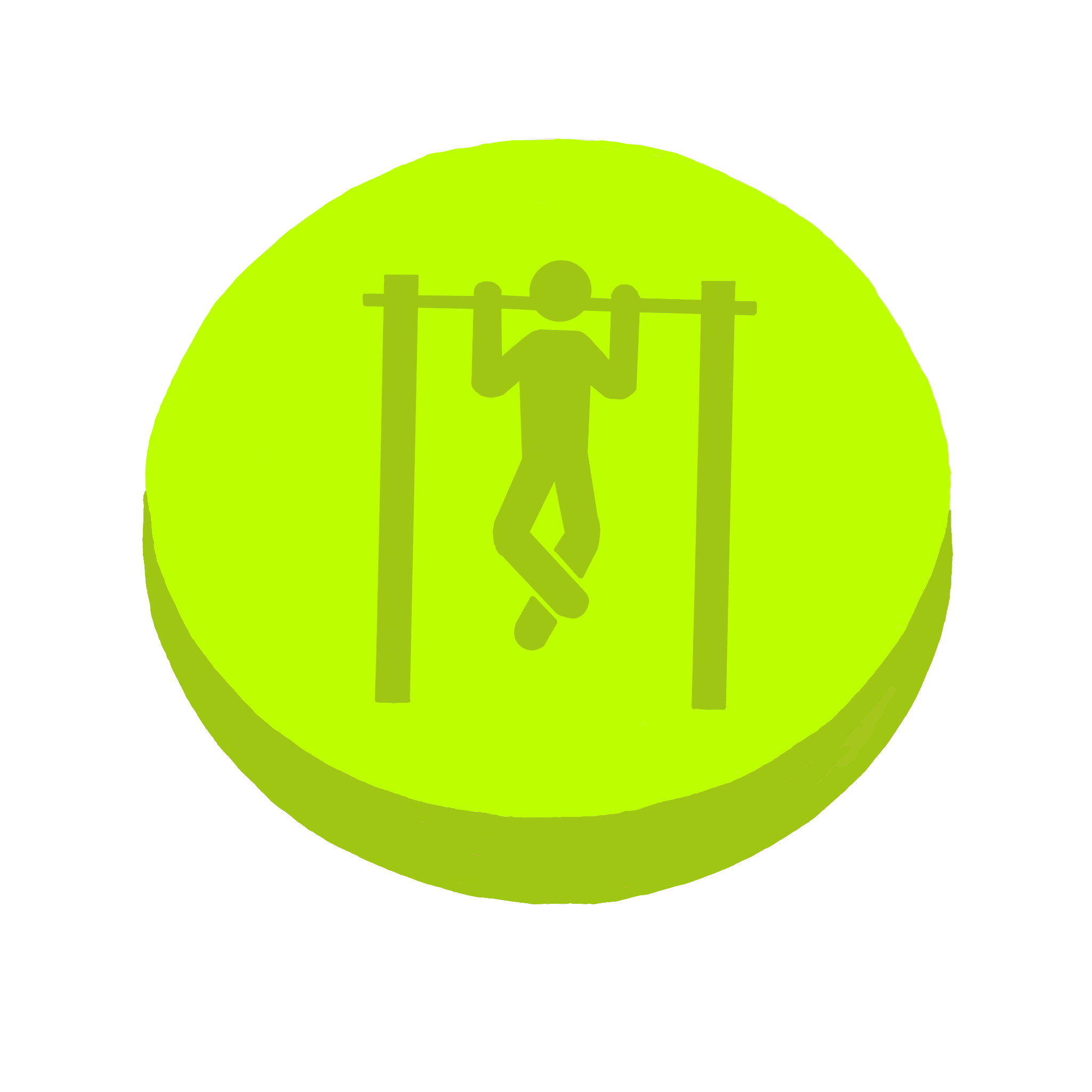 Unlocked path icon for a pull workout, shown in green.