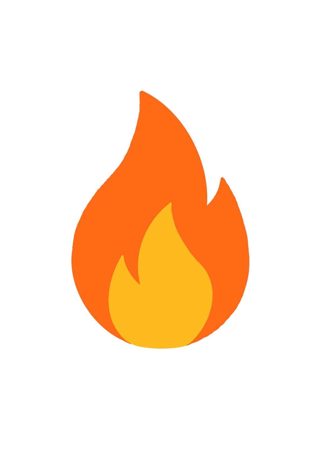 Flame icon used for the streak counter.