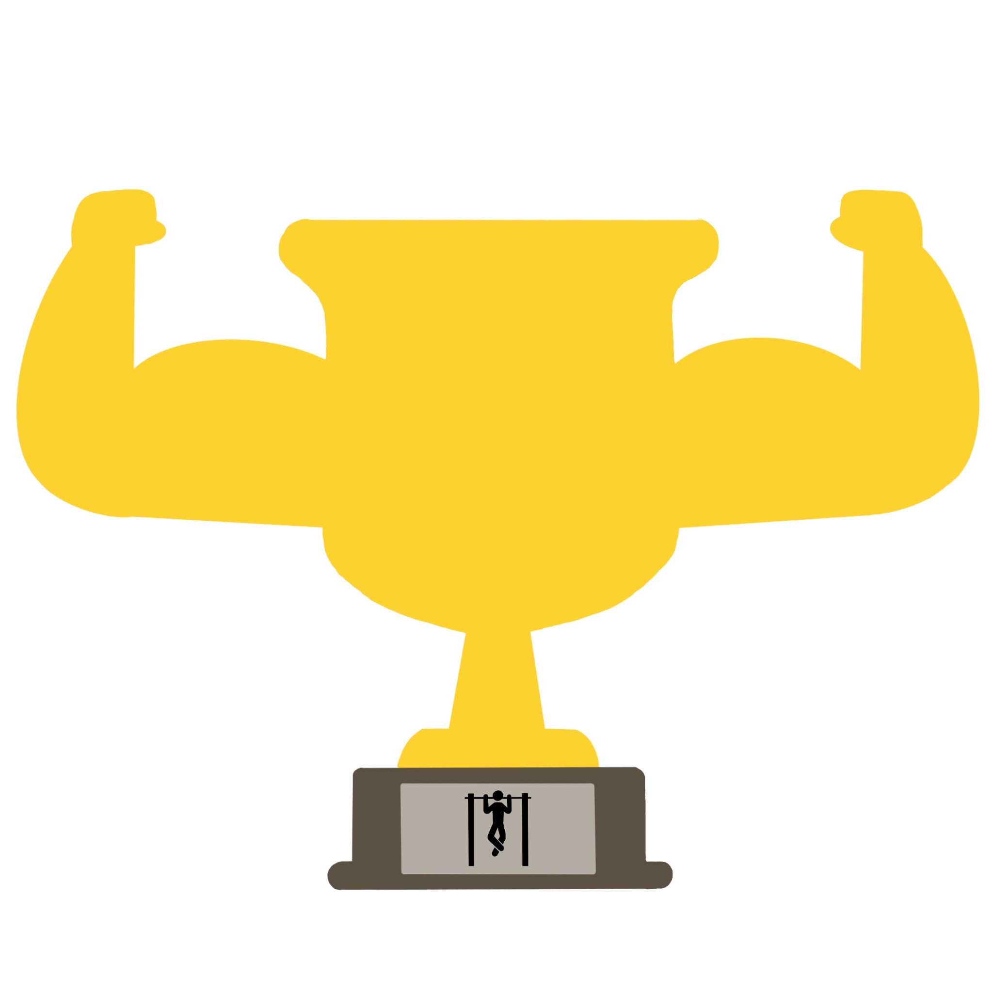Pull workout milestone trophy.